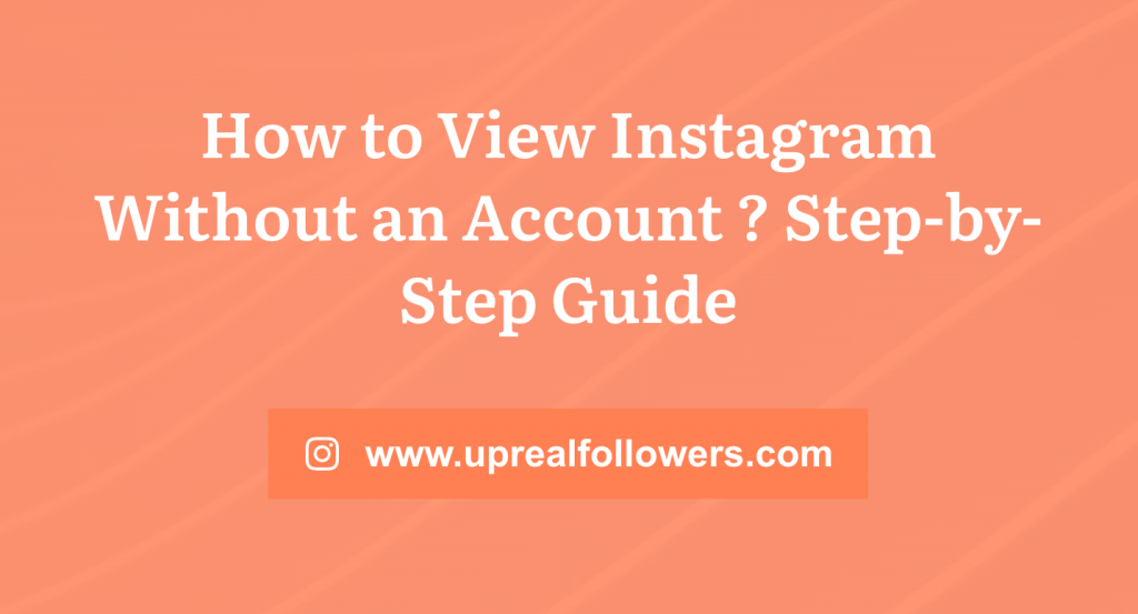 How to View Instagram Without an Account ?